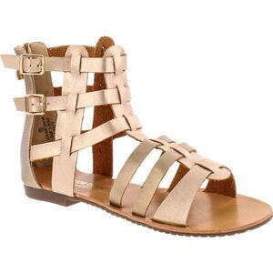 De Blossom Collection Xara-4 Gold Womens sandals 7.5 NEW